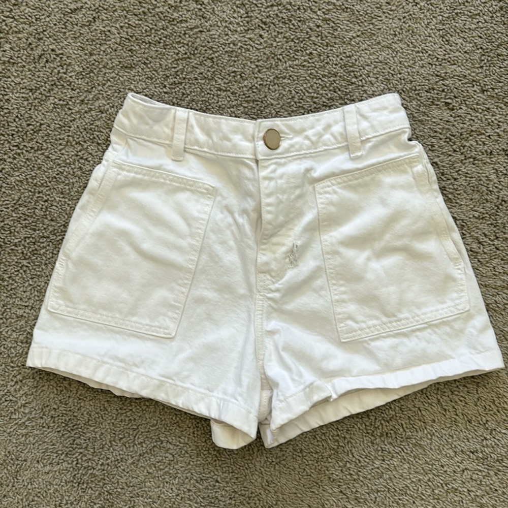 Patch Pocket Denim Shorts